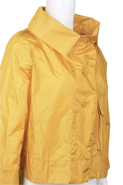 WHY Dress High Neck Collared Long Sleeve Button Pocket Solid Nylon-2