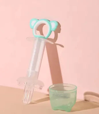 Both Feed Medication Utensil And Juice Koala Cartoon