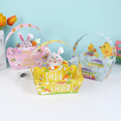 Cute Animal Gift Box Paper Shopping Basket