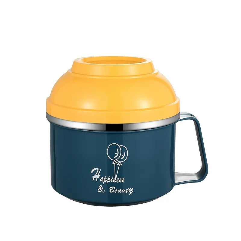 Foldable Bowl with Lid and Handle - 1pc Gift