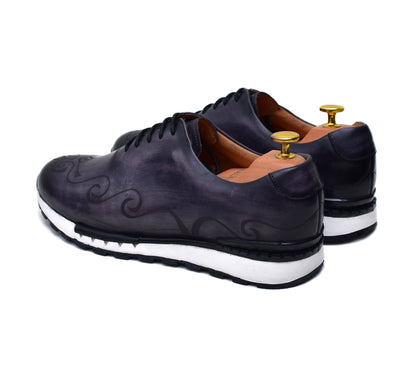 Archie III - Black Dress Sneakers-2