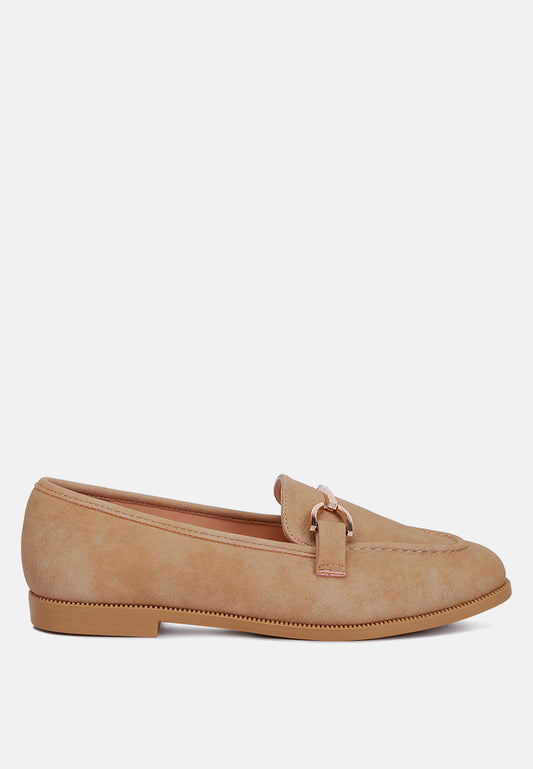 Jagger Horsebit Detail Flat Loafers-0