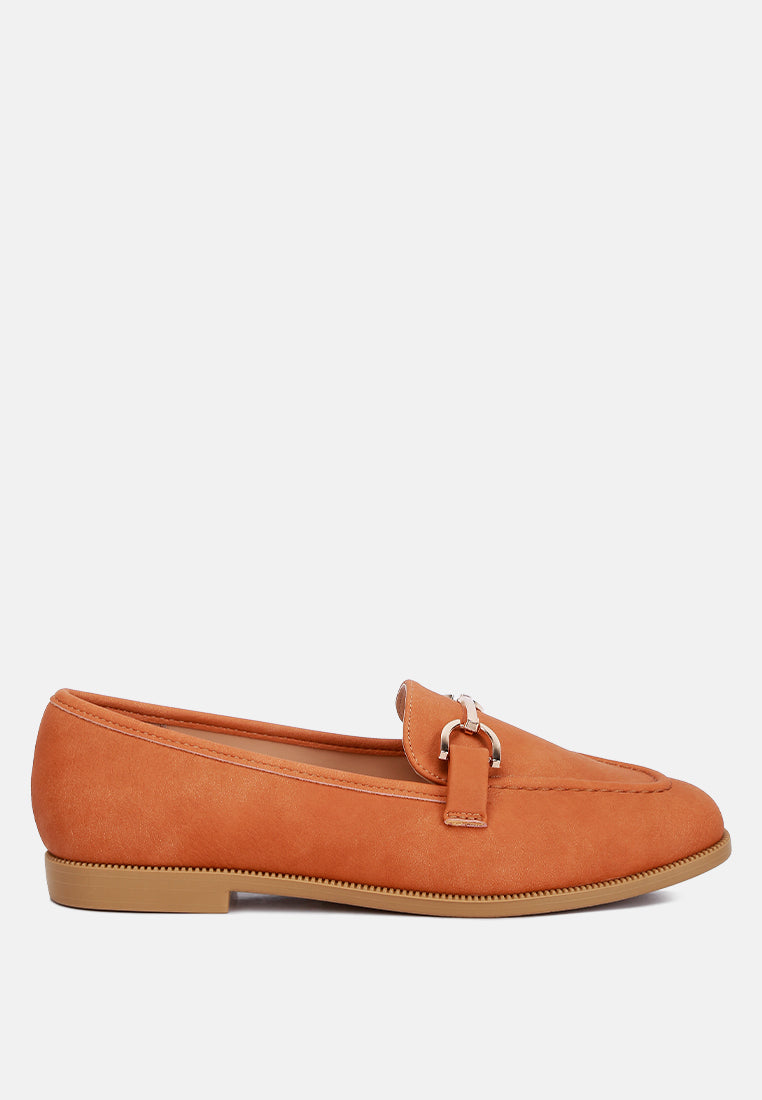 Jagger Horsebit Detail Flat Loafers-5
