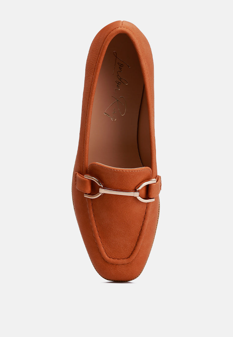 Jagger Horsebit Detail Flat Loafers-1