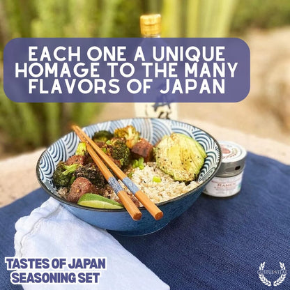 Japanese Seasoning Gift Set - Tastes of Japan - Artisanal Spice Blends Six Pack-2