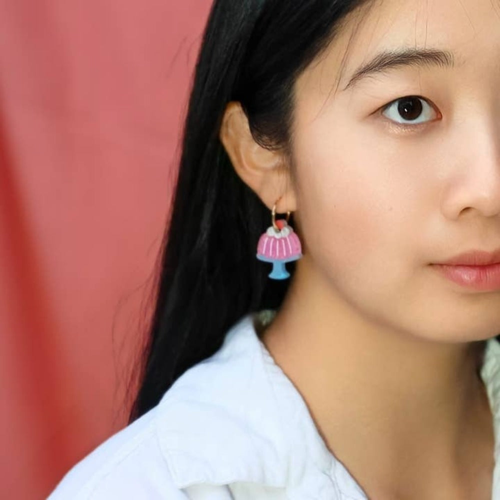 Jello Pudding Acrylic Earrings-1
