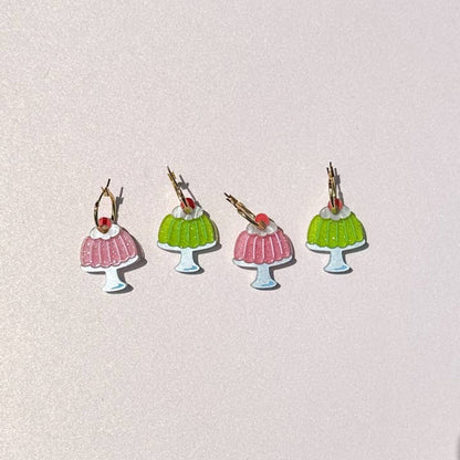 Jello Pudding Acrylic Earrings-2