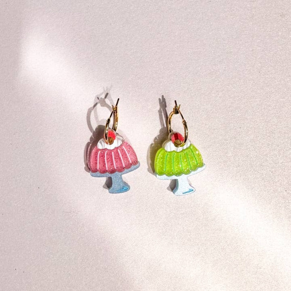 Jello Pudding Acrylic Earrings-0