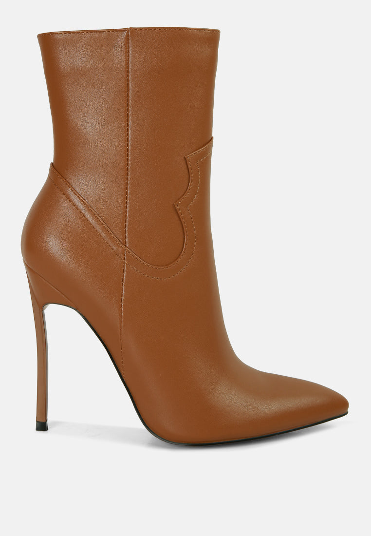 Jenner High Heel Cowboy Ankle Boots-6