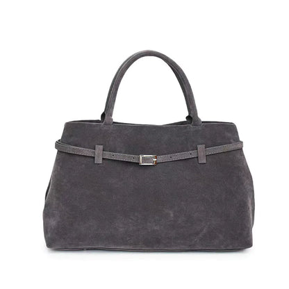Faux Suede Tote Bag