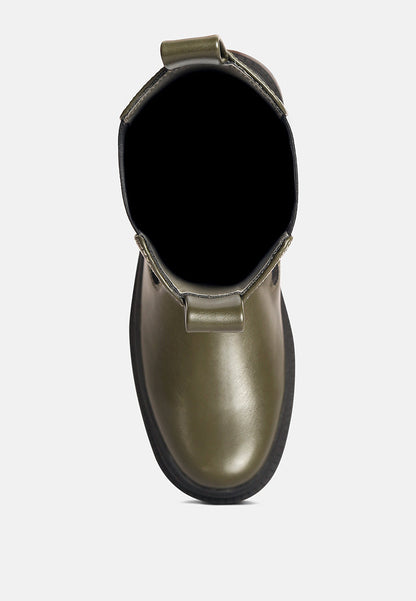 Jolt Elasticated Gussets Lug Sole Boots-4