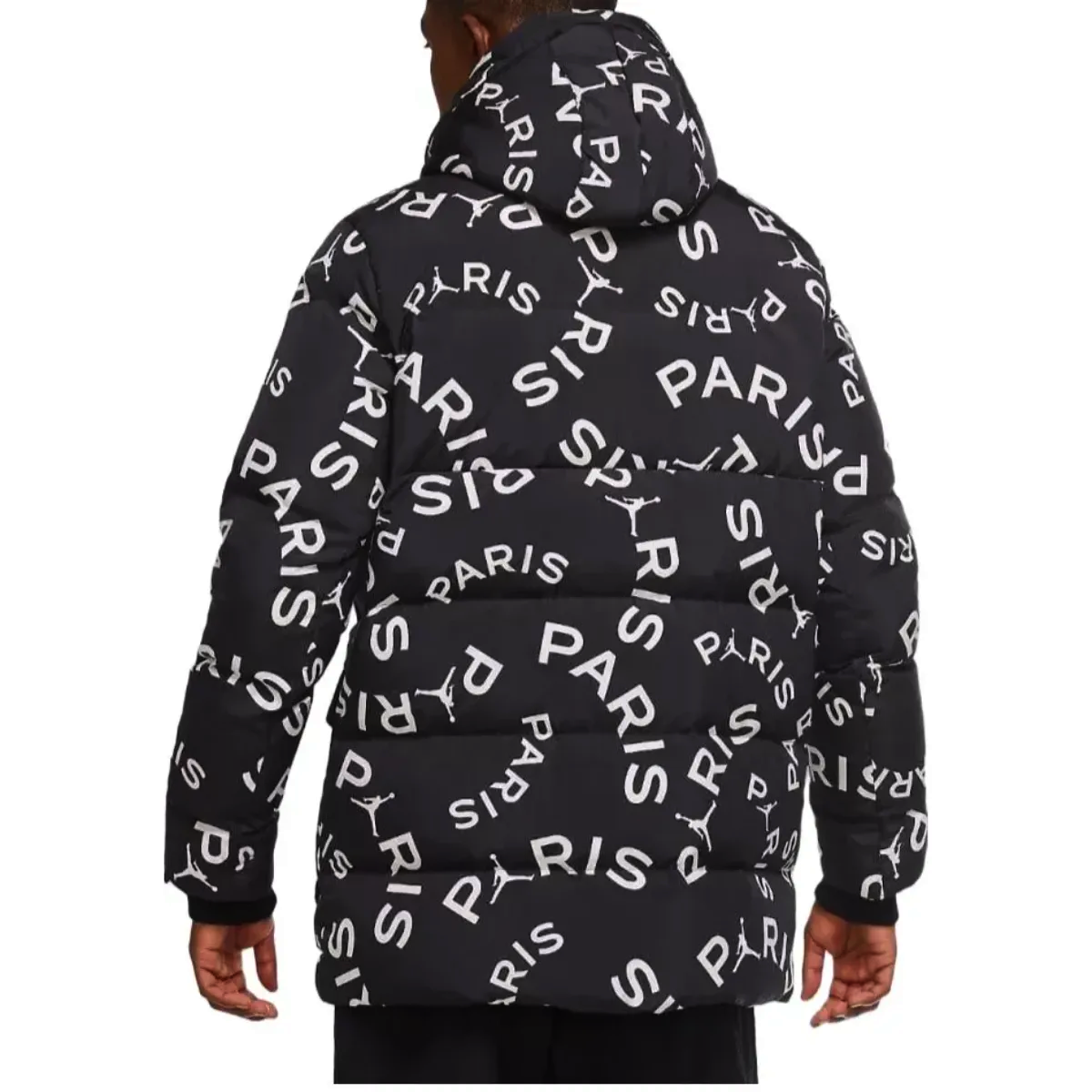 Jordan x PSG black Parka down padded jacket 2023 - Jordan-1