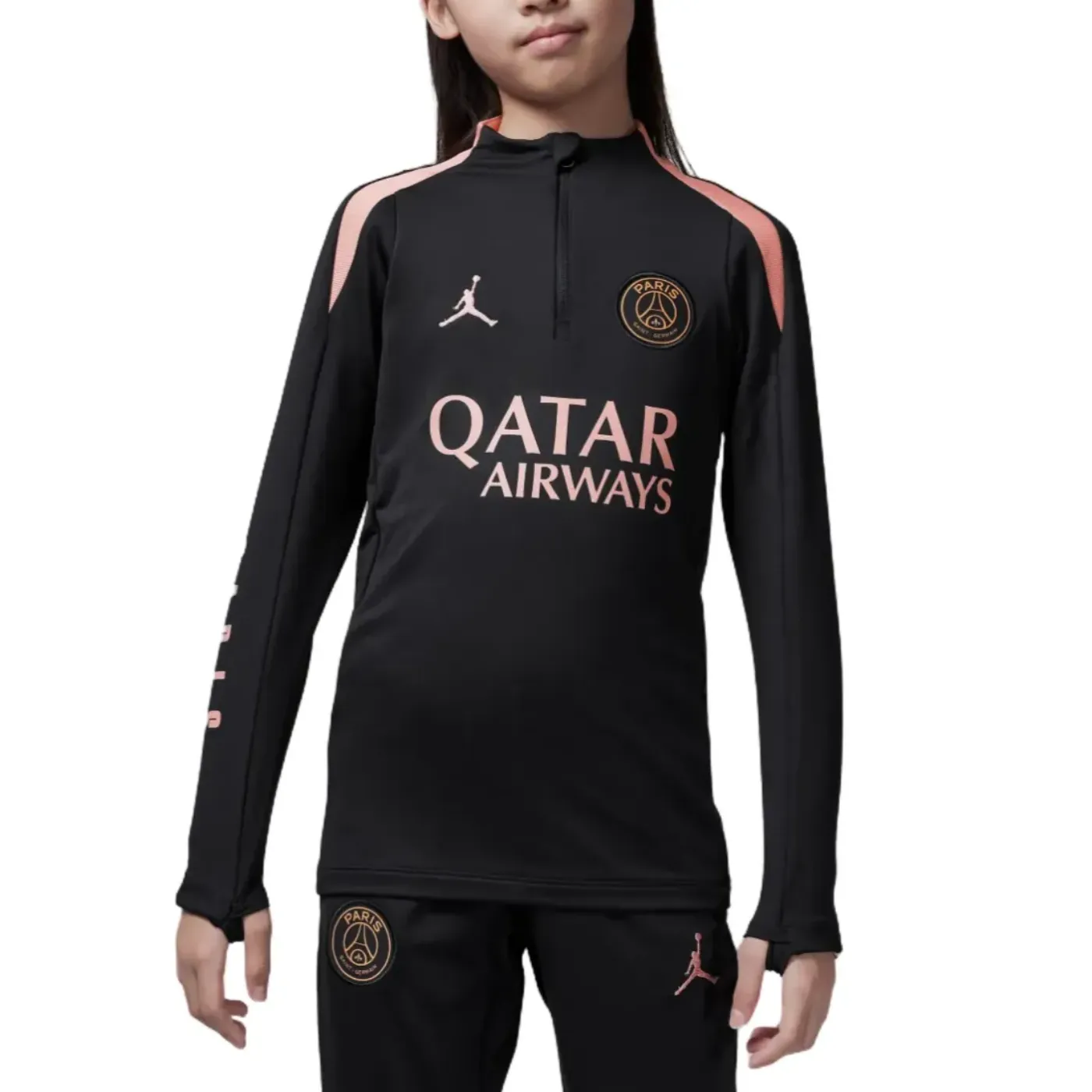 Kids - Jordan x PSG black UCL training technical tracksuit 2024/25 - Jordan-0