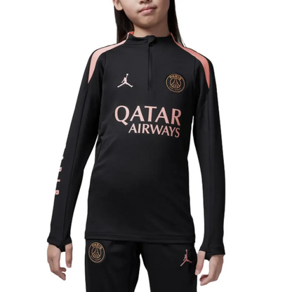 Kids - Jordan x PSG black UCL training technical tracksuit 2024/25 - Jordan-0
