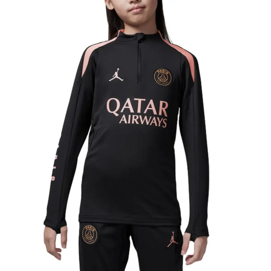 Kids - Jordan x PSG black UCL training technical tracksuit 2024/25 - Jordan-0