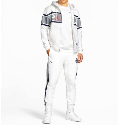 Jordan x PSG Casual Fleece white presentation tracksuit 2022 - Jordan-3