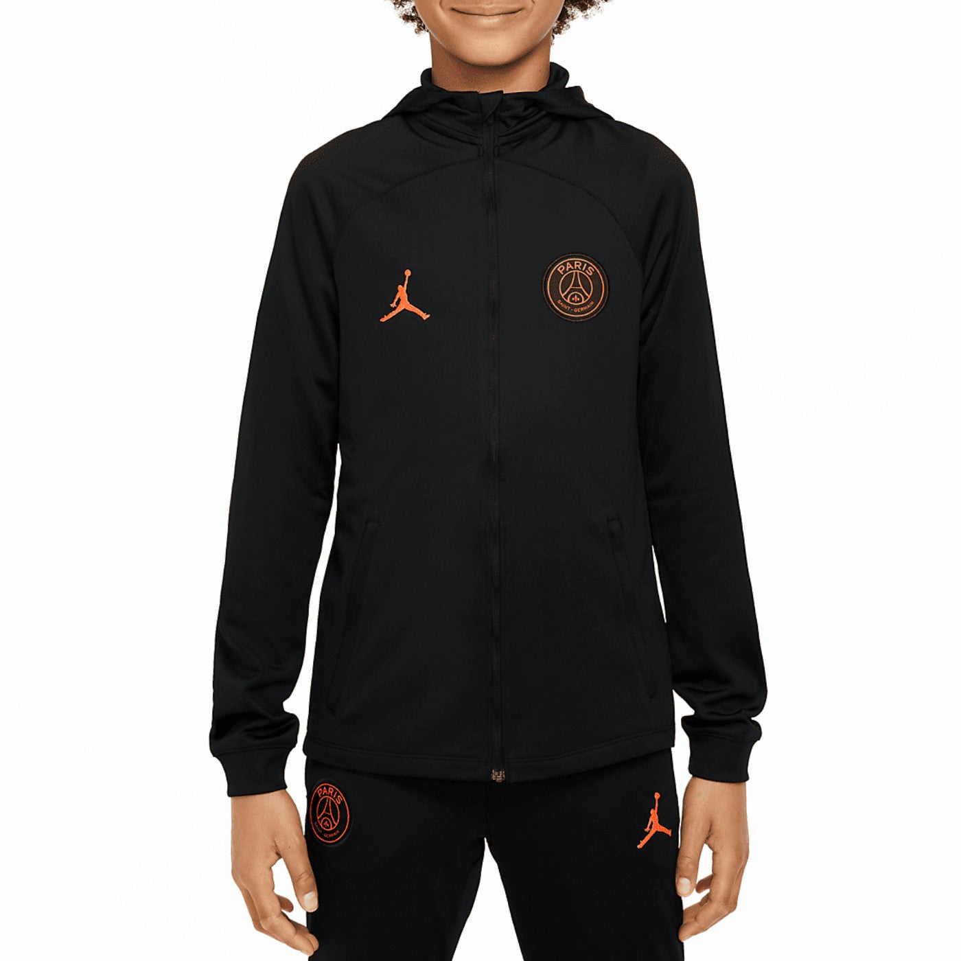 Kids - Jordan x PSG Soccer black training presentation tracksuit 2022/23 - Jordan-0