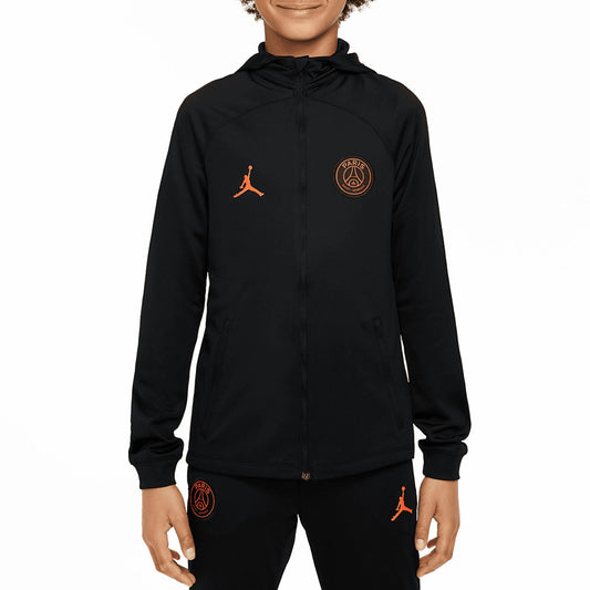 Kids - Jordan x PSG Soccer black training presentation tracksuit 2022/23 - Jordan-0