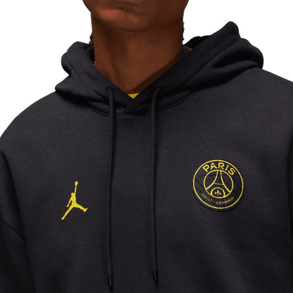 Jordan x PSG Casual Fleece fanwear presentation tracksuit 2023 black - Jordan-4