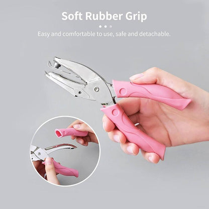 Circle/Heart/Star Shaped Metal Hole Punch Pliers - Paper Hand Puncher-3