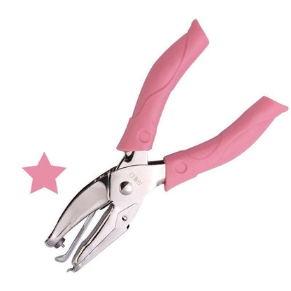 Circle/Heart/Star Shaped Metal Hole Punch Pliers - Paper Hand Puncher-8