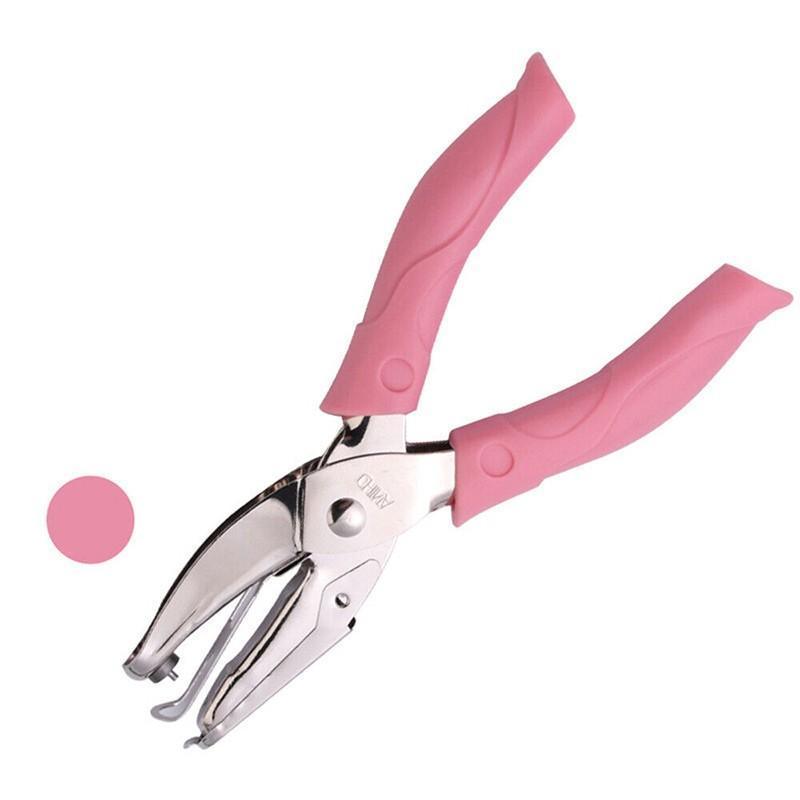 Circle/Heart/Star Shaped Metal Hole Punch Pliers - Paper Hand Puncher-7