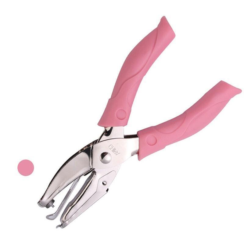 Circle/Heart/Star Shaped Metal Hole Punch Pliers - Paper Hand Puncher-5