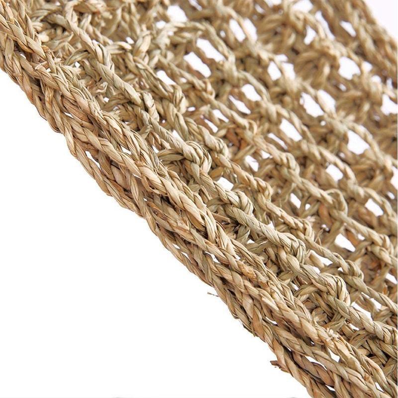 Comfortable and Natural Straw Reptile Bed Hammock for Basking and Relaxation-3