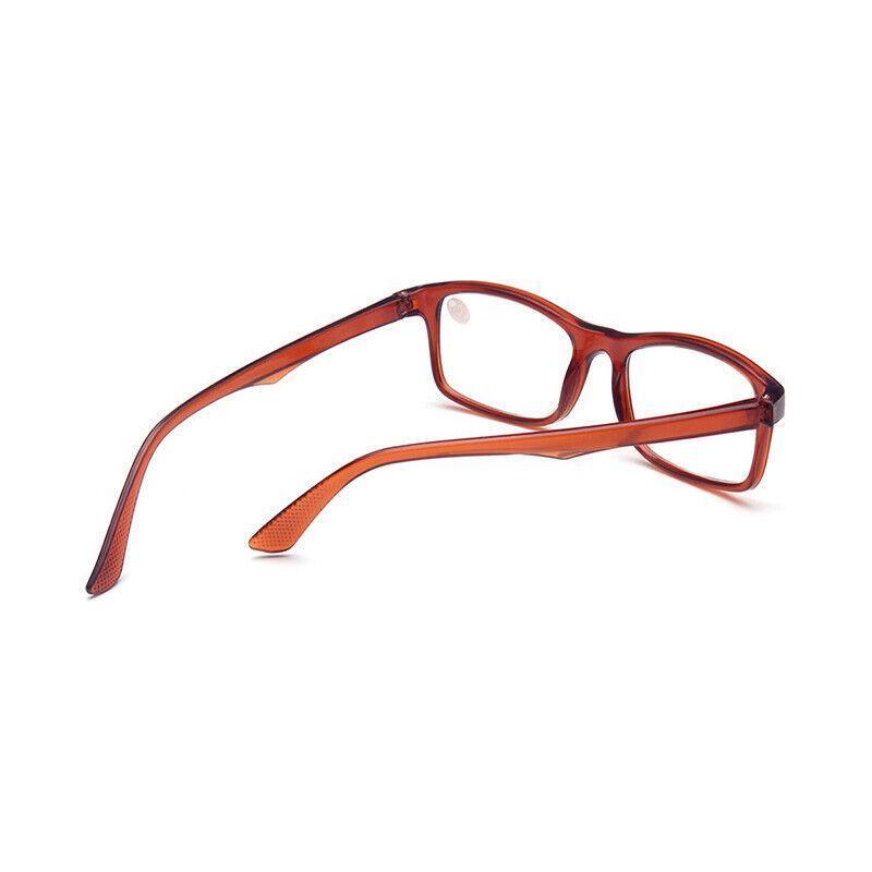 6 Pairs Brown Reading Glasses Lightweight Resin Frame for Men and Women-3