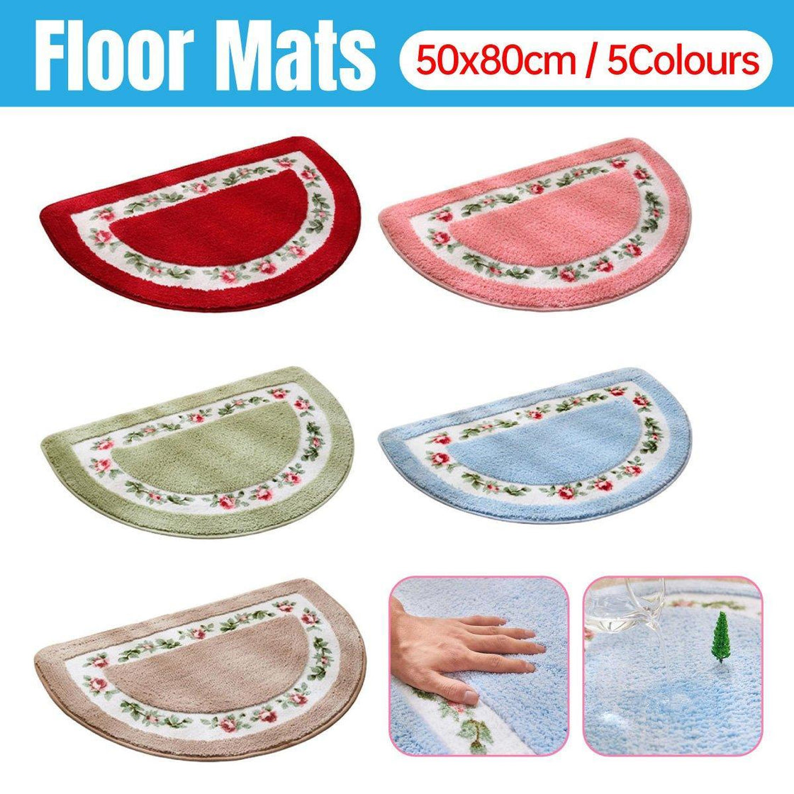 Non Slip Entry Mat Indoor Outdoor Mat Washable Foot Mat Foyer Bedroom-0