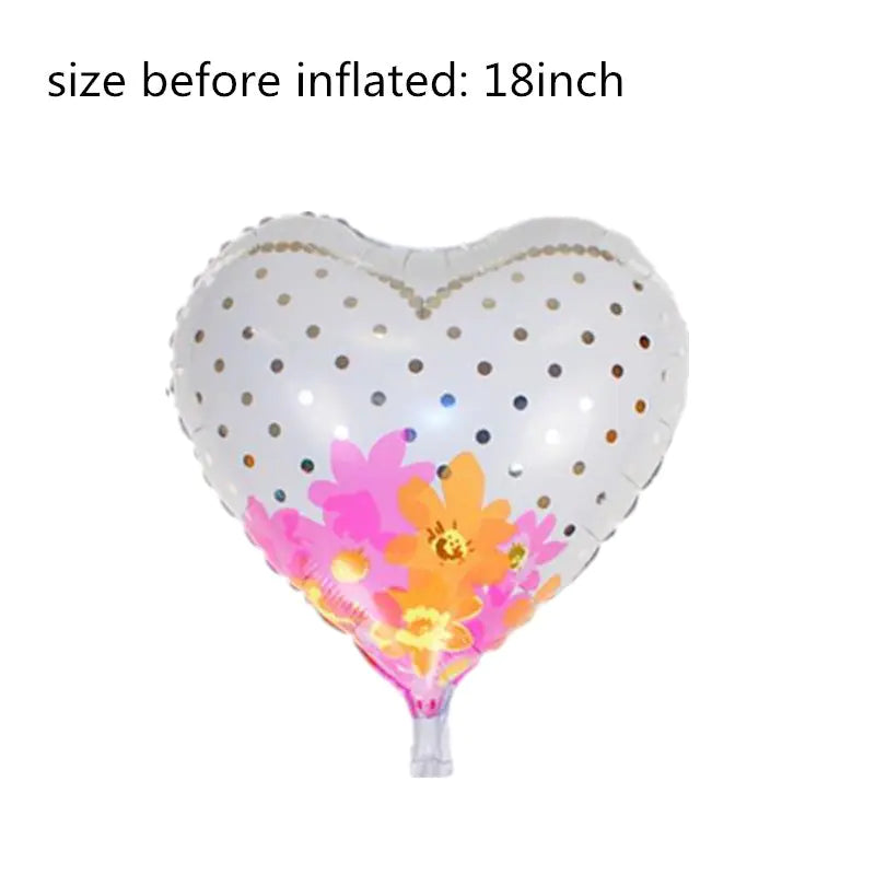 18-Inch Heart-Shaped Aluminum Foil Balloon