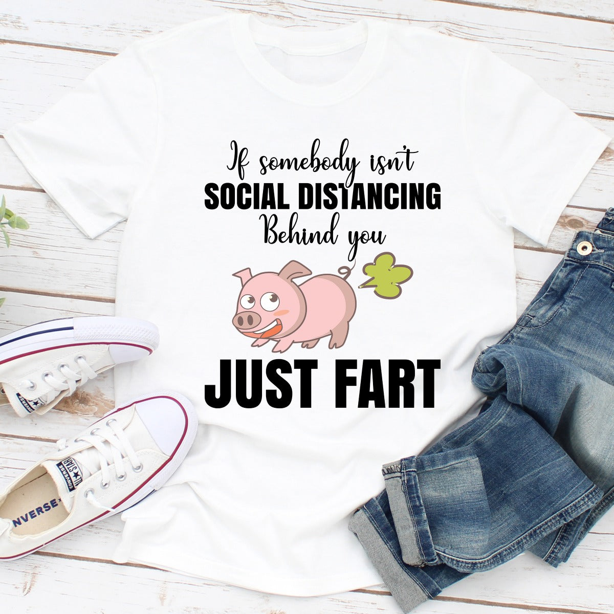 If Somebody Isn't Social Distancing Behind You T-Shirt-4