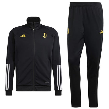 Juventus black training bench tracksuit 2023/24 - Adidas-0