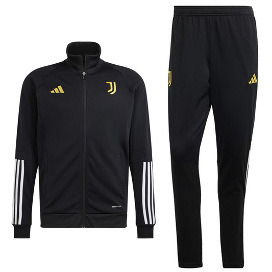 Juventus black training bench tracksuit 2023/24 - Adidas-0