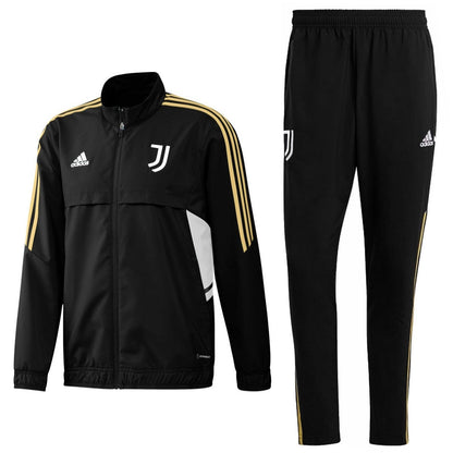 Juventus Soccer training presentation tracksuit 2022/23 black - Adidas-0