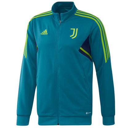 Juventus training bench Soccer tracksuit 2022/23 blue - Adidas-1