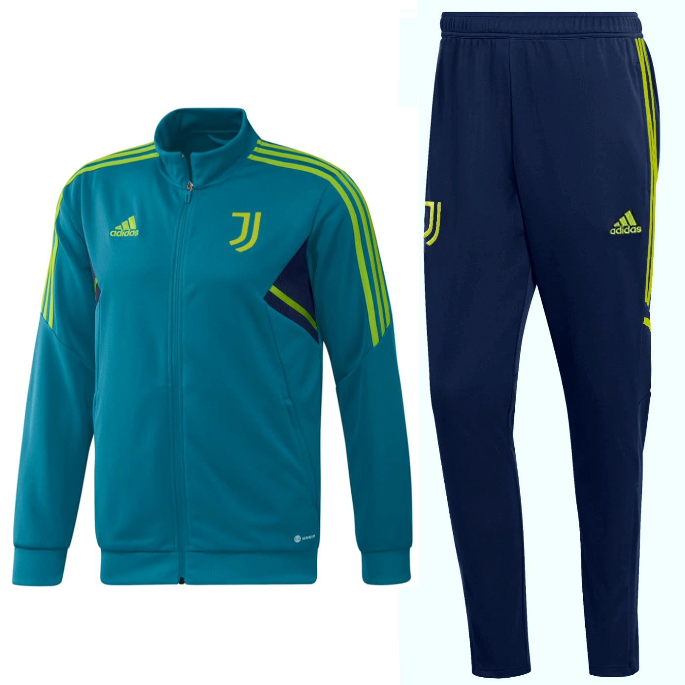 Juventus training bench Soccer tracksuit 2022/23 blue - Adidas-0