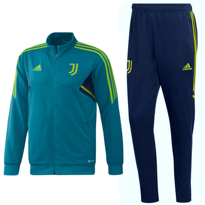 Juventus training bench Soccer tracksuit 2022/23 blue - Adidas-0