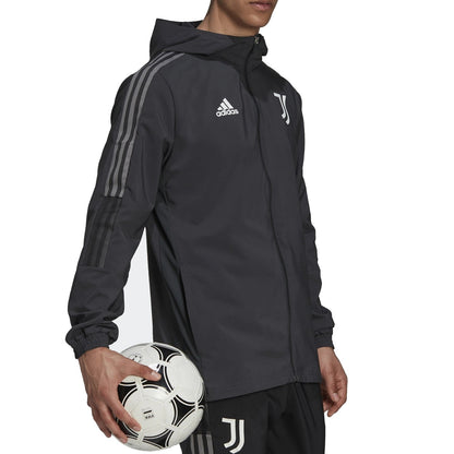 Juventus carbon grey training presentation tracksuit 2021/22 - Adidas-1