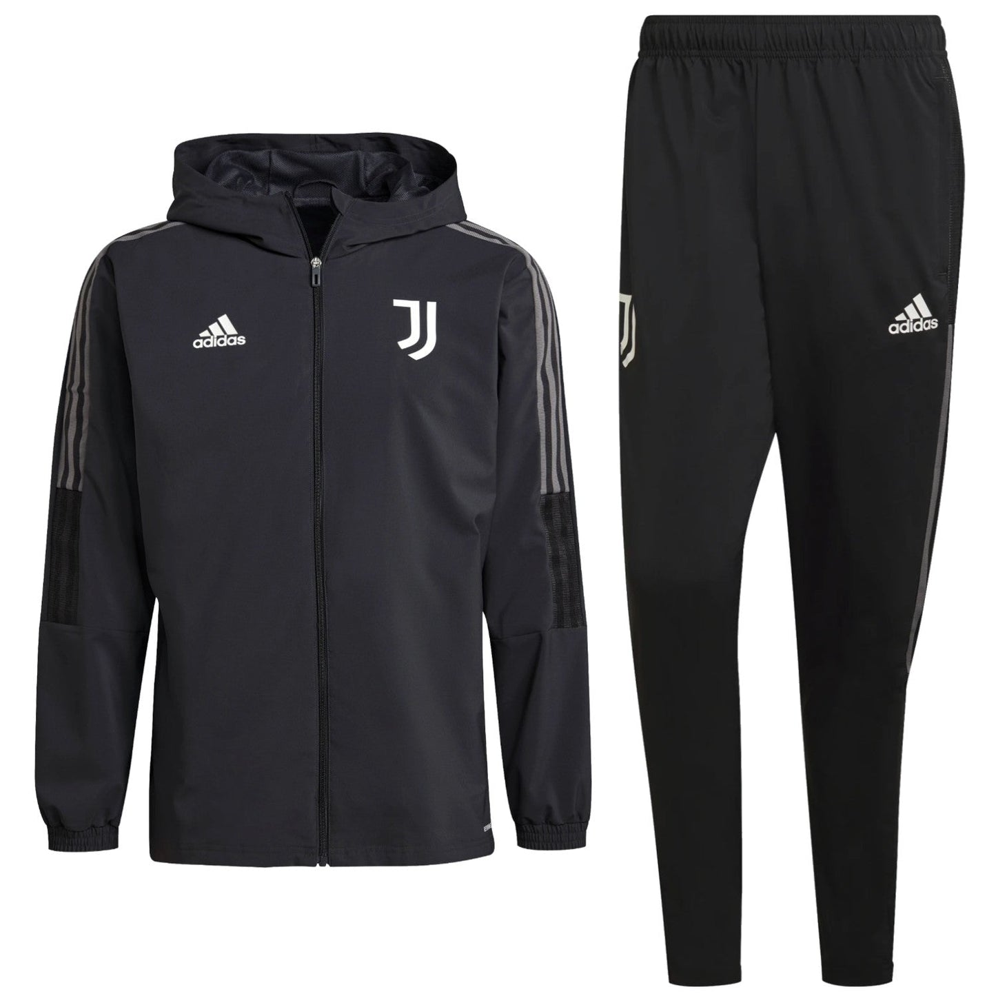 Juventus carbon grey training presentation tracksuit 2021/22 - Adidas-0