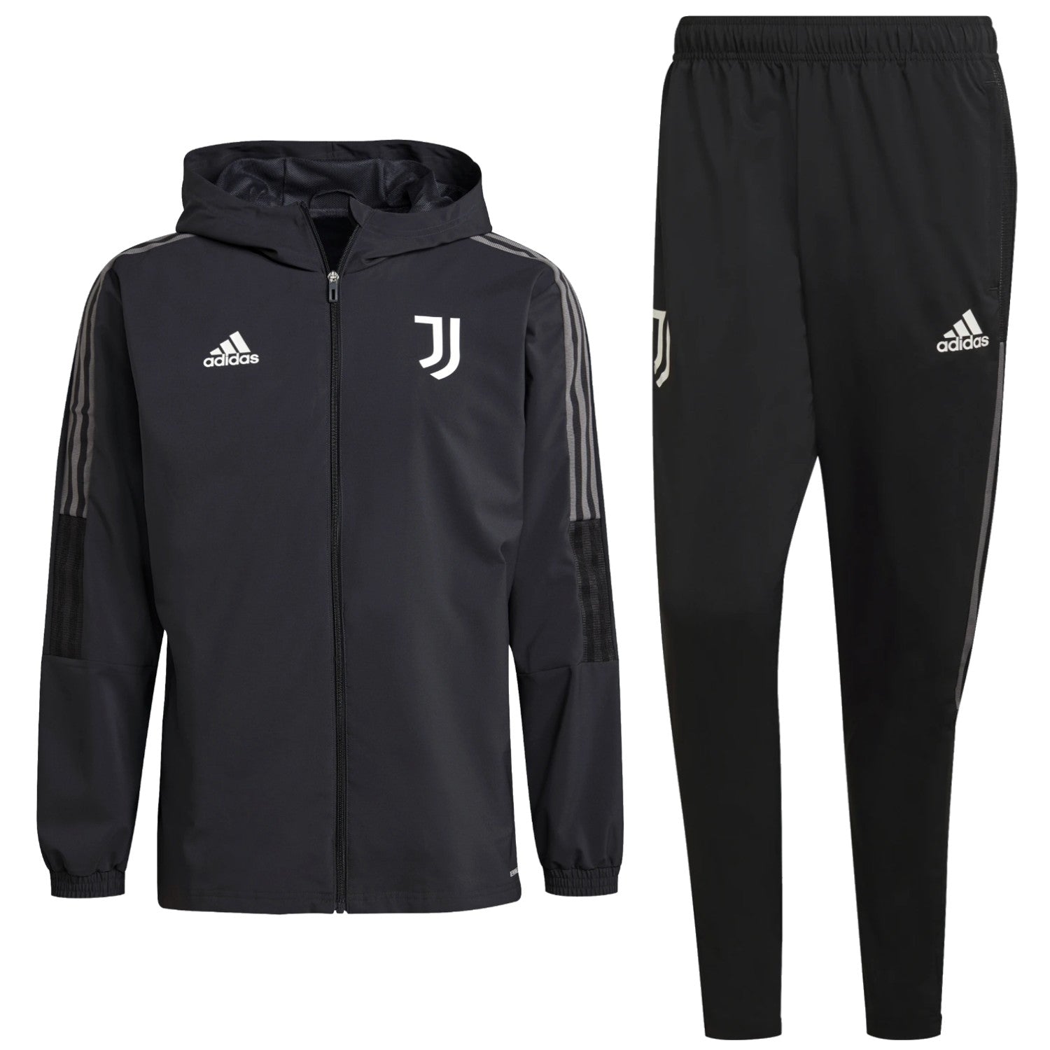 Juventus carbon grey training presentation tracksuit 2021/22 - Adidas-0