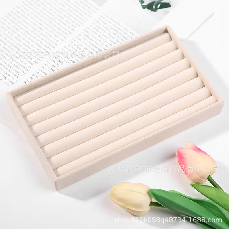 Velvet Jewelry Organizer Tray