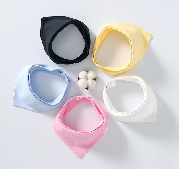 Cotton Triangle Scarf for Newborns and Babies