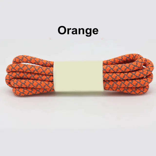 Reflective Round Sports Shoelaces with High Light