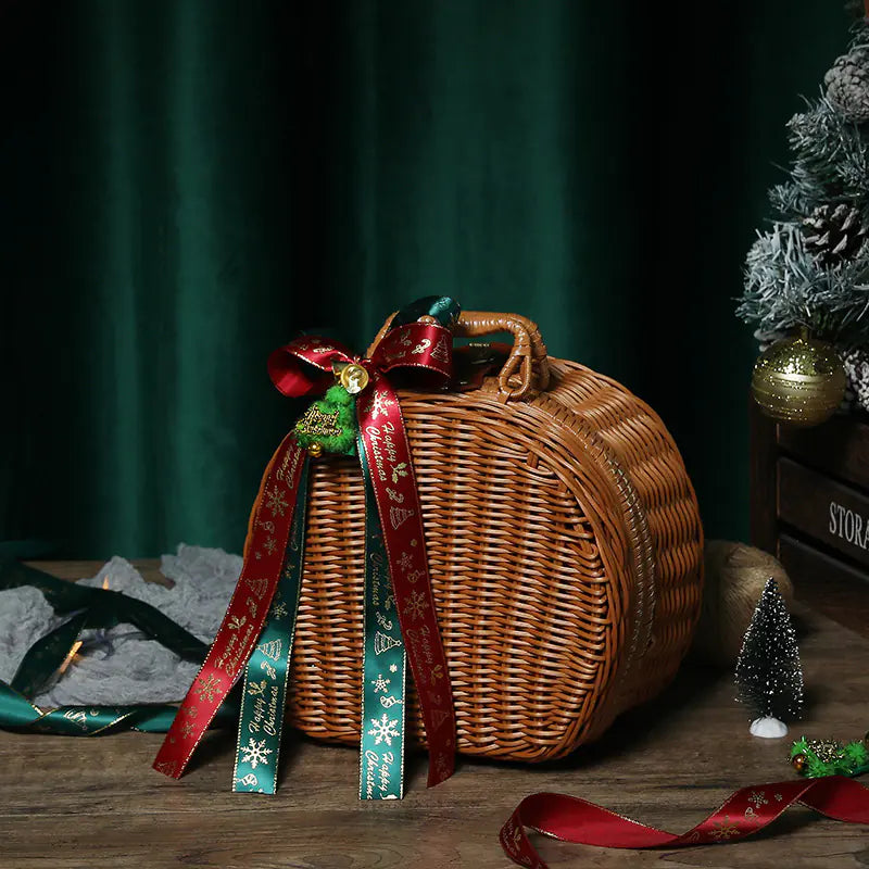 Portable Cane Woven Gift Box - Fashionable and Creative