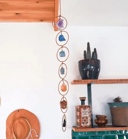 Raw Crystal 7 Gemstone Wall Decor - Manufacturer Stock