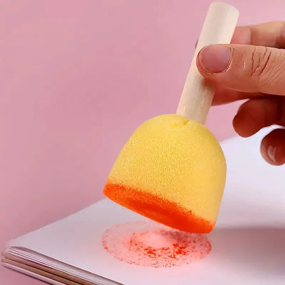 Children's Round Sponge Painting Brushes for Doodle Art