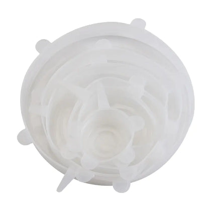 6PCS Food-Grade Silicone Sealed Bowl Lids for Kitchen