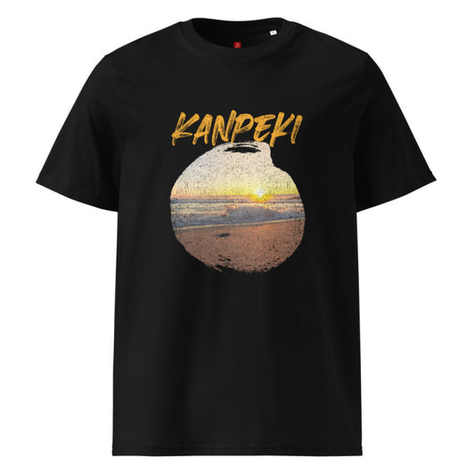 Kanpeki Perfect Sunset - Organic Cotton T-Shirt – Japanese Beach Design-0