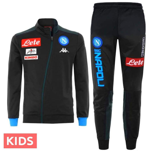 Kids - SSC Napoli dark blue presentation soccer tracksuit 2018/19 - Kappa-0
